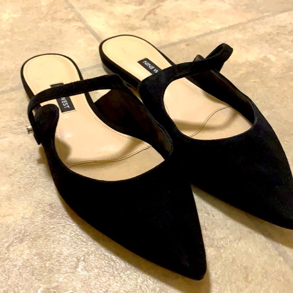Nine West flat mules Sz 8 - Picture 3 of 5